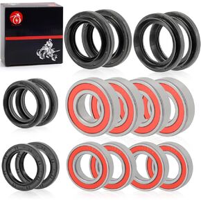 Front Rear Wheel Bearing Seals Kits 2005-2013 for Yamaha Rhino 450 660 700 YXR450 YXR660 YXR700