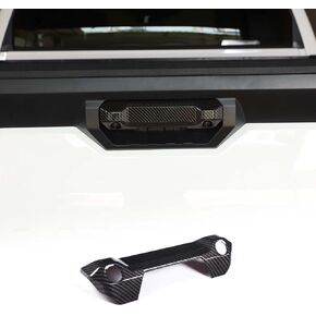 Aunginsy Car Outer Tailgate Handle Cover, Tailgate Handle Cover Compatible with Toyota Tundra 2022-2025 ABS Piano-Black Tailgate Handle Tail Gate Liftgate Cover with 2 Holes Exterior Accessories