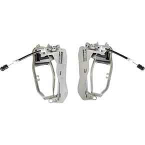 LABLT Front Left and Right Exterior Door Handle Frame Carriers Replacement for X5 E53 2000 2001 2002 2003 2004 2005 2006 51218243615 51218243616