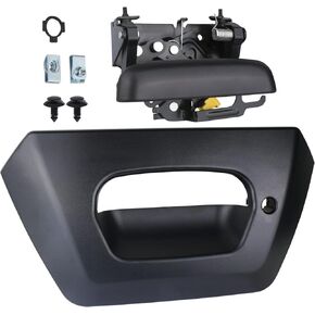 APPERFiT Tailgate Handle Latch with Bezel Trim Compatible with Chevy Chevrolet Avalanche 1500 2500 Pickup Truck 2002 2003 2004 2005 2006 Replaces 15086873 19209650 GM1915115