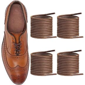 2 Pairs Shoelaces for Allen Edmonds Waxed Round Shoe Laces Replacement Dress Oxford Shoes