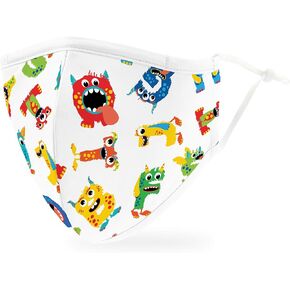 WEDDINGSTAR 3-Ply Adult Washable Cloth Face Mask Reusable and Adjustable with Filter Pocket - Airplane
