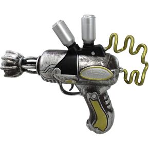 Nicky Bigs Novelties Cosplay Steampunk Ray Gun - دعامة ناسف مسدس قرصان فضائي صغير مزيف - أسلحة بلاستيكية بخارية - إكسسوار أزياء الهالوين