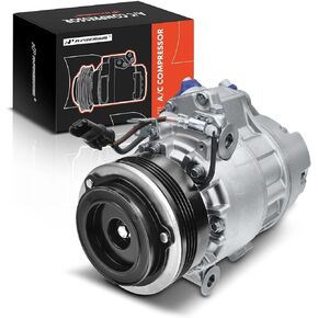 A-Premium Air Conditioner AC Compressor with Clutch Compatible with BMW E70 X5 2007-2010 3.0L