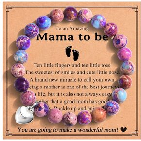 Gifts for Mom Aunt New Mom to Be Bonus Mom Nana Grammy Grandma, Stone Bracelets Birthday Mothers Day Christmas Jewelry Presents for Women