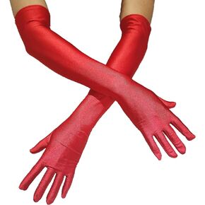 Long Gloves For Women halloween Costumes Formal Opera Party 20s Elbow Length Gloves Stretchy