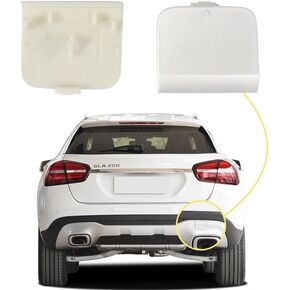 Car Rear Bumper Tow Hook Cover Compatible with Mercedes Benz GLA W156 X156 GLA200 GLA250 GLA260 Facelift 2017 2018 2019 2020 Trailer Cover Cap 1568851700 Matte Silver Small Lid Towing Eye Cap
