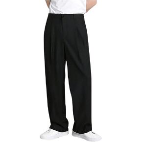 Floerns Men's Classic Fit Flat Front Dress Pants Business Wrinkle Free Suit Pants