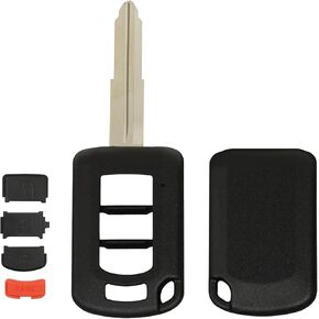 StandardAutoPart Premium Shell Case for Remote Head Key, Rugged Design Compatible with Mitsubishi Lancer 2016 2017 2018 OUCJ166N (4 Button)
