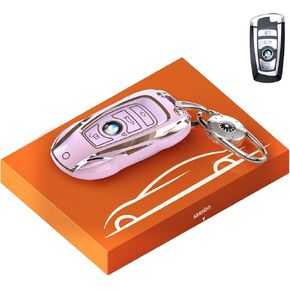 for BMW Key Fob Cover,Fit 530/525/X1/X2/X3/X4/X5/X6/X7/i3,Series 1 2 3 4 5 6 7 8 Car Key Fob Case Holder (for BMW-B)
