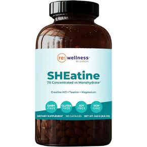 Reignite Wellness by JJ Virgin SHEatine | Creatine HCL, Taurine & Magnesium Glycinate | 180 Capsules