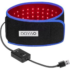 DGXINJUN Red Light Therapy Devices FDA Cleared Near Infrared 880nm Led Wrap Back Pain Relief Pad Home Use Wearable Belt Deep Penetrating Body Joints Muscle Benefits (2020 SMD Belt)