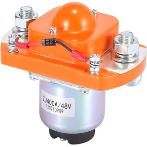 X AUTOHAUX MZJ-400A Main Contactor Solenoid Metal Plastic for Golf Cart 48 Volt 400A Solenoids Replacement