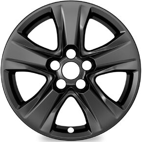 4-Pack Wheel Skins Compatible with Toyota RAV4 / RAV4 Hybrid 2019 2020 2021 2022 2023 2024, 17" 17 inch Alloy Wheel, Snap-on Wheel Cover Replacement, Black Color