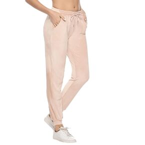 Youngull Velour Women's Joggers Pants Winter Casual Drawstring Running Sportswear Pants with Pockets Velvet Sweatpants