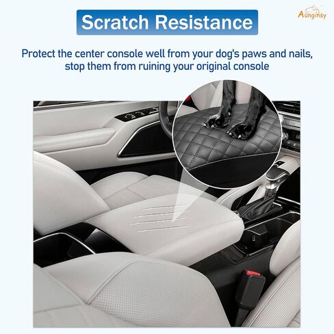 Aunginsy Car Leather Center Console Protector Cover Compatible with Kia Telluride 2020-2025 Center Console Armrest Seat Box Cover Cushion Lid Protector Pad Waterproof Anti-Scratch Interior Accessories in Saudi Arabia
