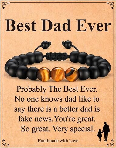 M MOOHAM Christmas Gifts for Men Bracelets - Natural Stone Bracelets for Dad, Boyfriend, Husband, Son, Grandson, Brother Gifts for Men Teens in Saudi Arabia