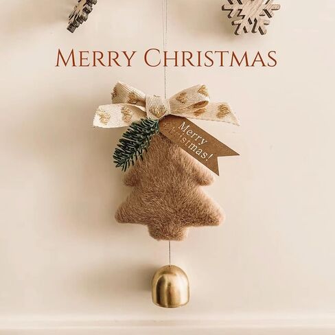 Christmas Jingle Bells Holiday Door Knob Hanger Decoration,Christmas Jingle Bells Door Hanger,Home Décor,Holiday Tree/Door/Wall Hanging Ornament for DIY (3PCS,with Pineal Decoration) in Saudi Arabia