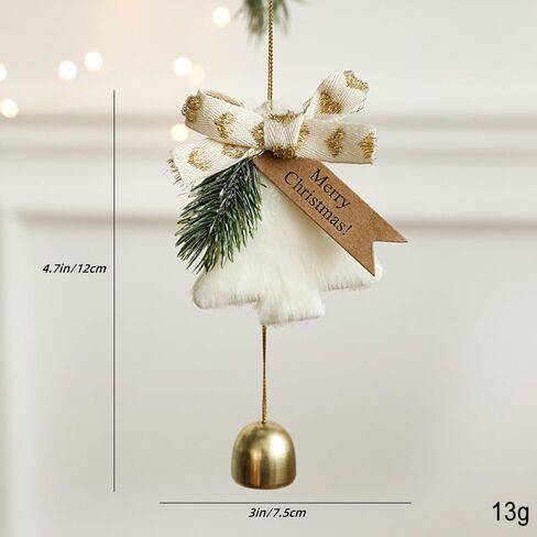 Christmas Jingle Bells Holiday Door Knob Hanger Decoration,Christmas Jingle Bells Door Hanger,Home Décor,Holiday Tree/Door/Wall Hanging Ornament for DIY (3PCS,with Pineal Decoration) in Saudi Arabia