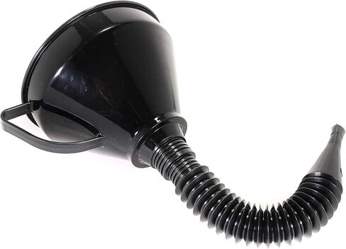 Right Angle Flexible Plastic Funnel Set Comes Complete with 2 Detachable Spout Attachments and Filter for Automotive Oil and Household Uses in Saudi Arabia