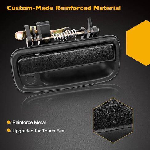 Gledewen Upgraded Metal Exterior Door Handle Driver Door Handle with Key Hole, Compatible with 1995-2004 Toyota Tacoma, Outside Handle Front Left Side, Replaces# 79344 91319 69220-35020 in Saudi Arabia
