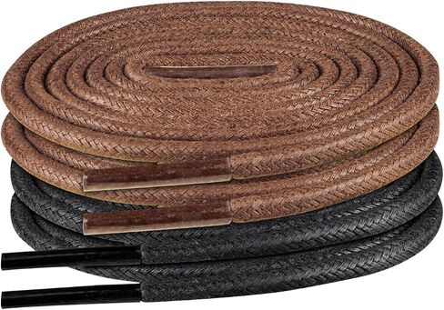 2 Pairs Shoelaces for Allen Edmonds Waxed Round Shoe Laces Replacement Dress Oxford Shoes in Saudi Arabia
