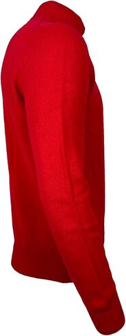 POLO RALPH LAUREN Men's Quarter-Zip Wool Blend Sweater (X-Large, Red) in Saudi Arabia
