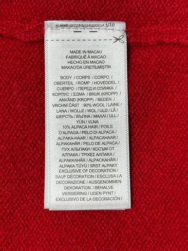 POLO RALPH LAUREN Men's Quarter-Zip Wool Blend Sweater (X-Large, Red) in Saudi Arabia