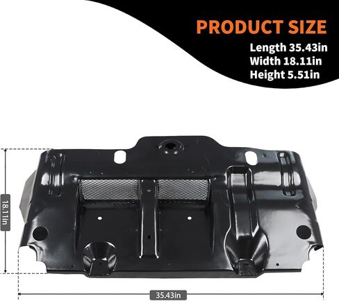 5140535101 واقي دفقة مشعاع المحرك متوافق مع 2003-2009 4Runner/2007-2009 FJ Cruiser/2003-2009 GX470 غطاء المحرك السفلي الأمامي غطاء لوح التزلج 51405-35101 in Saudi Arabia