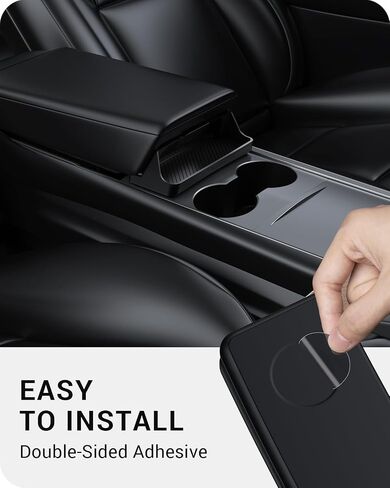 BASENOR Upgrade Tesla Model 3 Model Y Center Console Sunglasses Holder Armrest Box Silicone Eyeglasses Storage Box Key Card Holder 2021-2025 Accessories Interior Fit Model 3 Y with Refresh Console in Kuwait