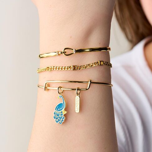Alex and Ani Topaz Curb Chain Bracelet, November Birthstone in Saudi Arabia
