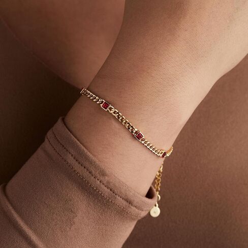 Alex and Ani Topaz Curb Chain Bracelet, November Birthstone in Saudi Arabia