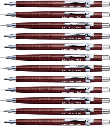 Pentel 0.5 mm Lead Automatic Pencil - Black (Pack of 12) in Saudi Arabia