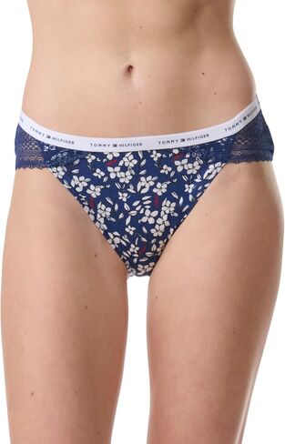 Tommy Hilfiger Women's Cotton Lace Bikini Underwear Panty, Multipack in Kuwait