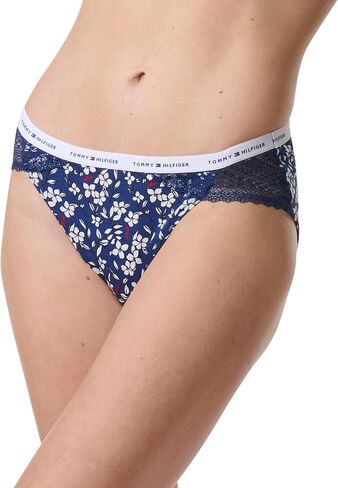 Tommy Hilfiger Women's Cotton Lace Bikini Underwear Panty, Multipack in Kuwait