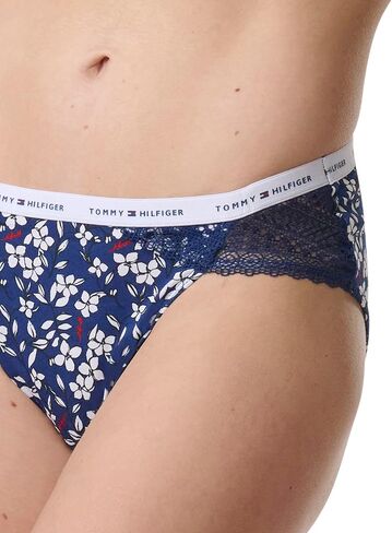 Tommy Hilfiger Women's Cotton Lace Bikini Underwear Panty, Multipack in Kuwait