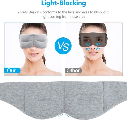 Weighted Sleep Mask Pain Relief Mask, Cooling Sleep Eye Mask, Cold Therapy Compression for Headache, Migraine, Sinus Pain, Puffy Eyes, Dry Eyes, Light Blocking Eye Pillow, Cotton Eye Cover Sleeping in Saudi Arabia
