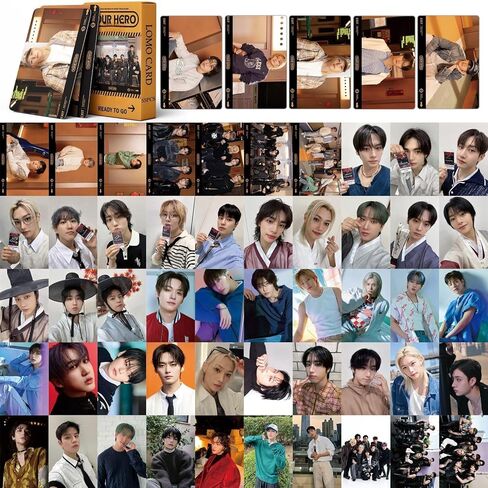 ألبوم Stray Kids ألبوم بطاقات صور بطلك 55 قطعة ألبوم Stray Kids بطاقات صور بطلك ألبوم Stray Kids بطاقة بطلك لومو هدية بطاقات Lomo Merch للأطفال Stray Kids الأولاد والبنات in Kuwait