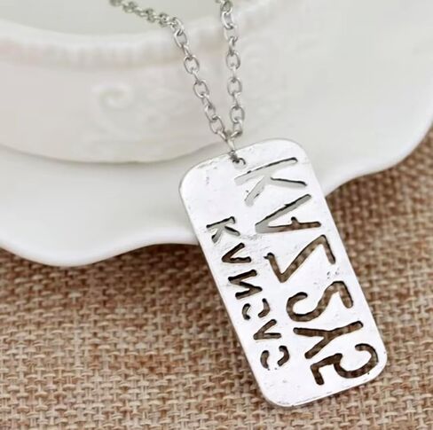 Supernatural TV Show Fantasy Horror Drama Magic Pentagram Kaz 2Y5 Angel Wings Winchester Dean Sam Castiel 1.5" Charm Pendant Necklace in Saudi Arabia
