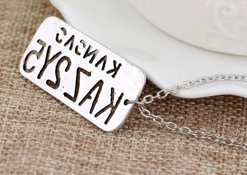 Supernatural TV Show Fantasy Horror Drama Magic Pentagram Kaz 2Y5 Angel Wings Winchester Dean Sam Castiel 1.5" Charm Pendant Necklace in Saudi Arabia
