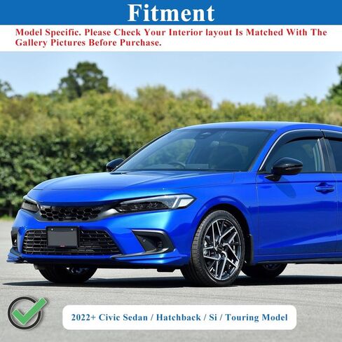 Console Gear Shift Panel Cover Compatible with 2022-2024 Honda Civic 11th Gen Interior Trim in Saudi Arabia