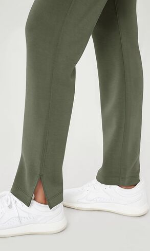 ODODOS Women's Modal Soft Split-Hem High Waist Pants with Pockets Adjustable Shockcord Casual Lounge Pants in Kuwait