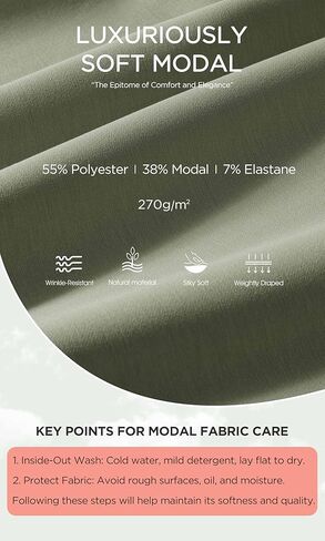 ODODOS Women's Modal Soft Split-Hem High Waist Pants with Pockets Adjustable Shockcord Casual Lounge Pants in Kuwait