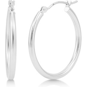 KEZEF 14k Hoop Earrings 2mm Lightweight Hoops for Women Real Solid Gold