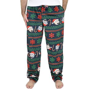 Rick and Morty Pajama Pants for Men - Plush Fleece Character Sleepwear - Rick & Morty Adult Holiday Pickle Rick PJ Bottoms
