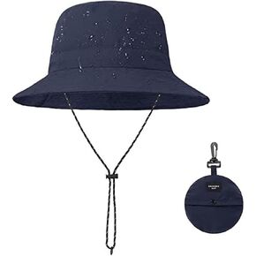 Waterproof Bucket Rain Hat for Men Women, Outdoor Fishing Hat Foldable UV Protection Sun Hat Quick Dry Summer Beach Fishing in Saudi Arabia