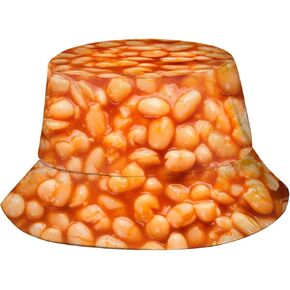 Funny Food Pattern Bucket Hat for Men Women Fashion Summer Fisherman Hat Packable Travel Beach Sun Caps