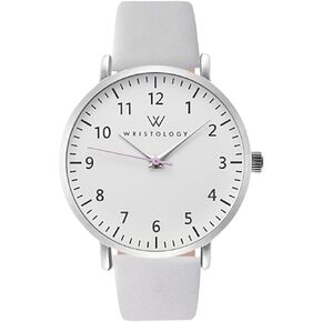 ساعة المعصم ذات 29 نمطًا من الأرقام الكبيرة بسوار جلدي - حزام من الجلد الطبيعي قابل للتبديل - ساعة ممرضة كبيرة سهلة القراءة مع عقرب ثانٍ للنساء والرجال والممرضات والمعلمين وأوليفيا in Kuwait