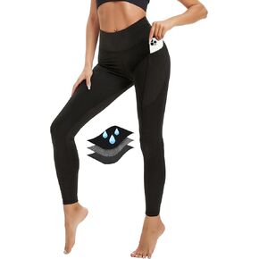 KEECOW Period Athletic Leggings for Women, High Waist, Leak-Proof, Heavy Flow, Workout, Yoga, Gym