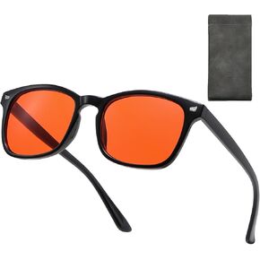 Blue Light Blocking Glasses Amber Gaming Glasses for Women Men Gaming Computer Glasses for Better Sleep/Eyes Strain